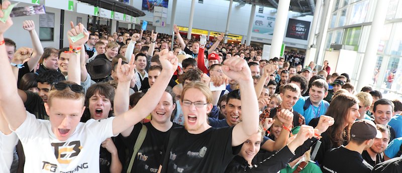 Auf der Gamermesse "Gamescon" treffen sich im Agust 2015 wieder Fans der elektronischen Spielekultur. Foto: Messe Köln