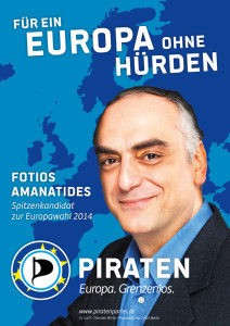 PIRATEN-EU-SPITZENKANDIDAT FOTIOS AMANTIDES - 22-04-2014