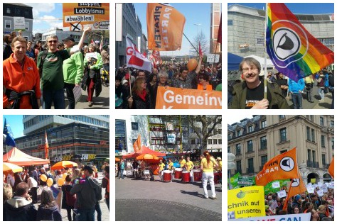 Fotos vom TTIP-Aktionstag am 18. April 2015 bei piratenpartei.de