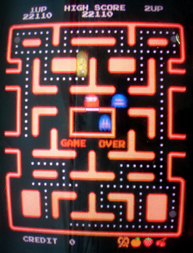 gameover pacman